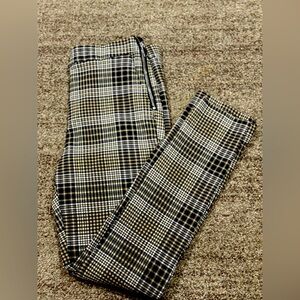 Zara High Waisted Plaid Pants